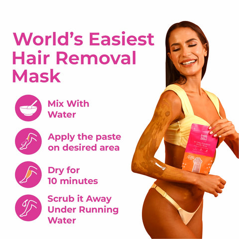 4-in-1 Orange Body Hair Removal Powder Mask