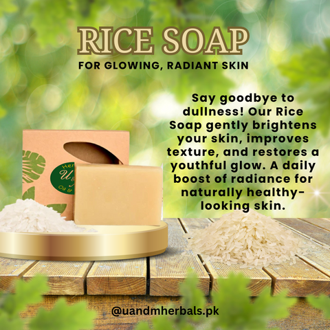 Rice Soap – anti marks soap – glowing skin – Handmade soap