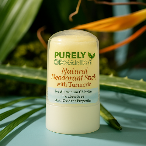 Natural Alum Deodorant stick with Turmeric