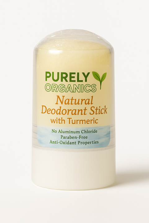 Natural Alum Deodorant stick with Turmeric