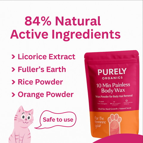 4-in-1 Orange Body Hair Removal Powder Mask